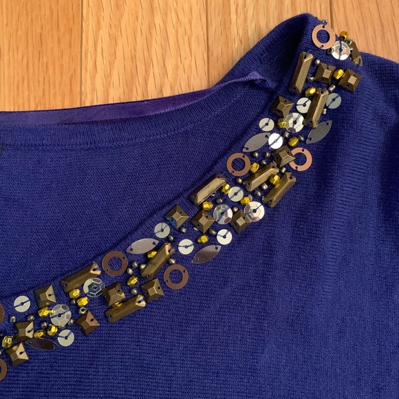 Navy Blue Light Sweater - Picture 3 of 4